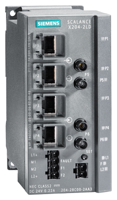 6GK5204-2BC10-2AA3 - Bộ Chia Mạng SCALANCE X204-2LD